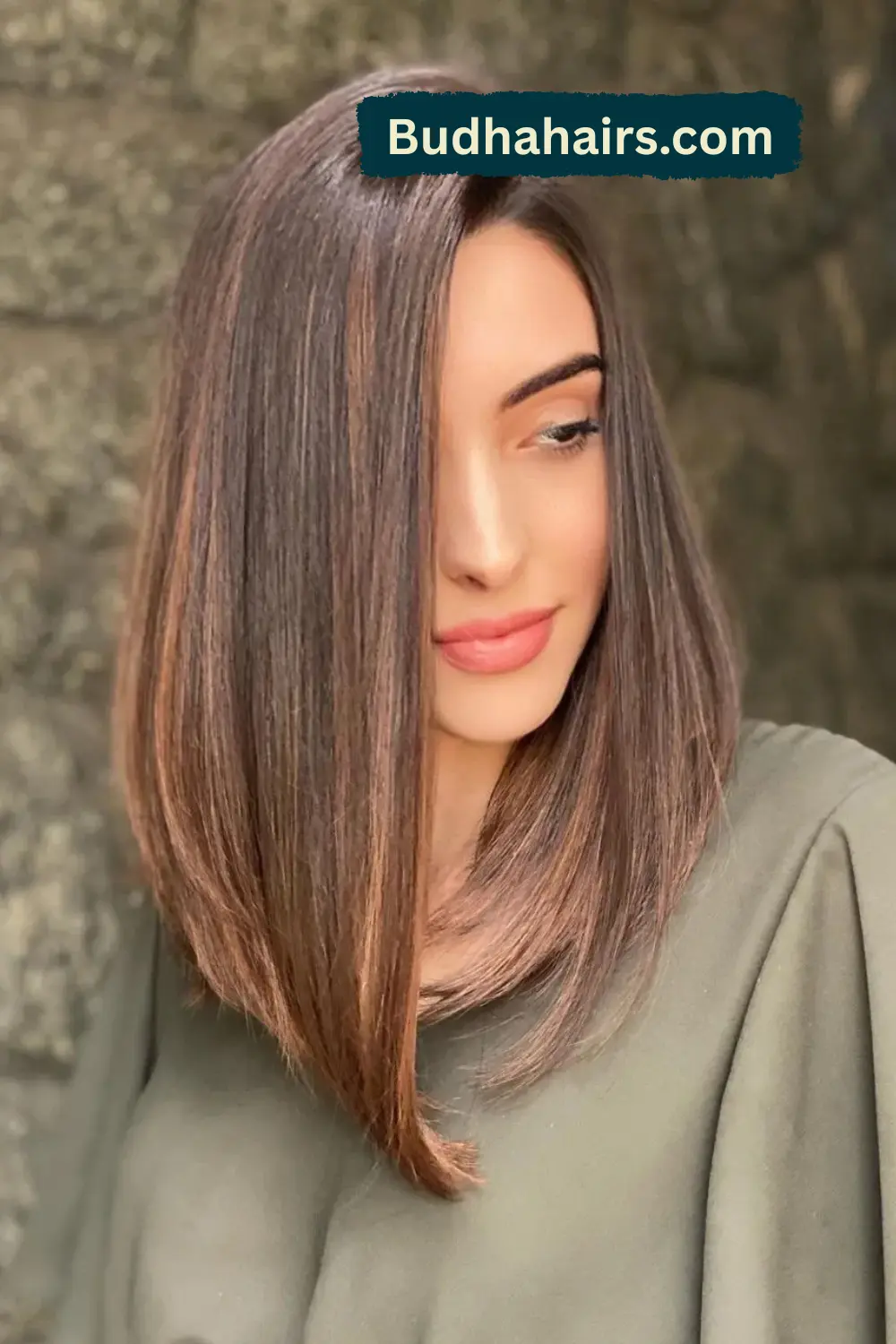 Asymmetrical Long Straight Hair with Bangs