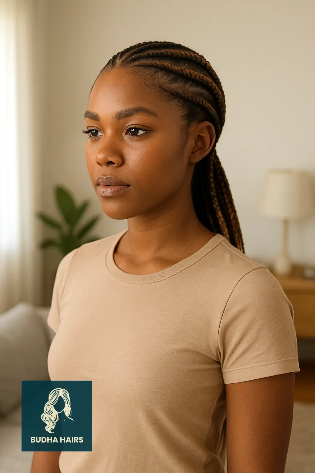Cornrow Braids with Blonde Elegance