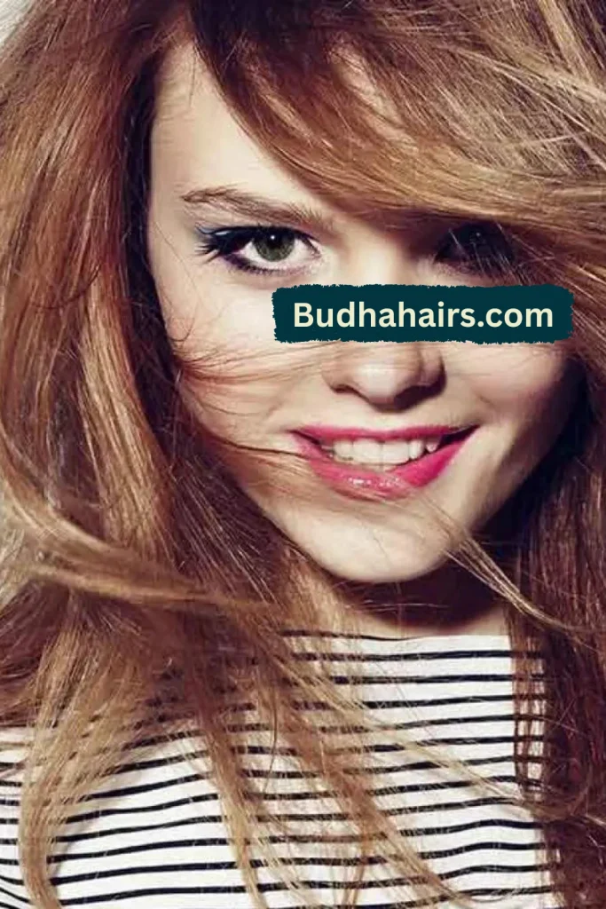 Effortless Long Tousled Bangs