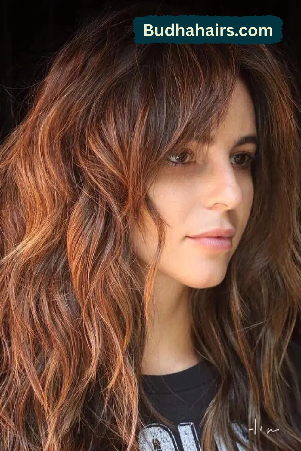 Layered Shag with Long Bangs