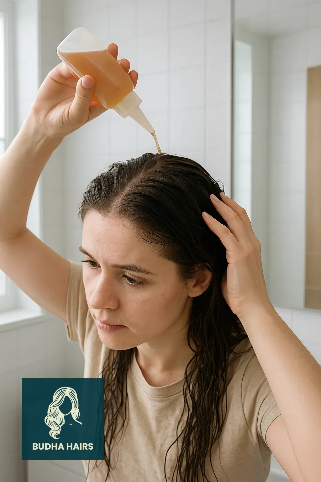 Balance Scalp Oil with an Apple Cider Vinegar Rinse