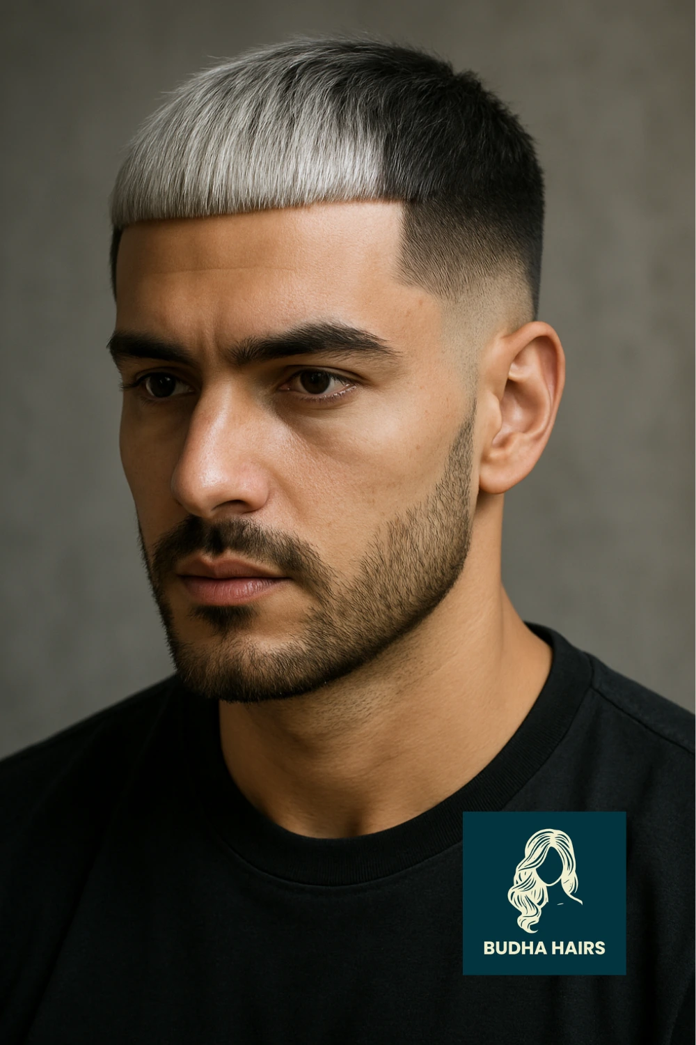 Caesar Cut with Dual Tones