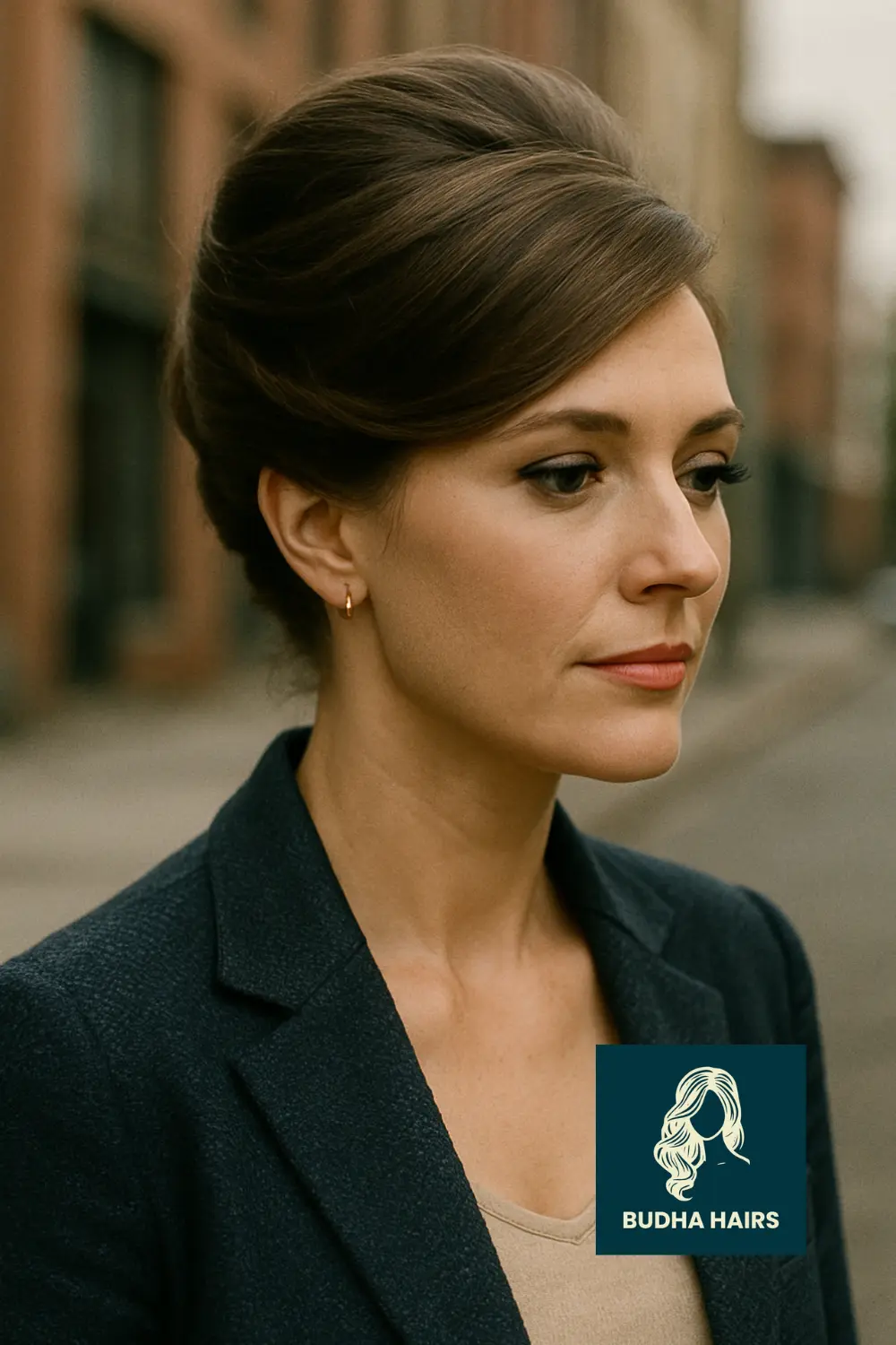 Elegant French Twist with Side Sweep