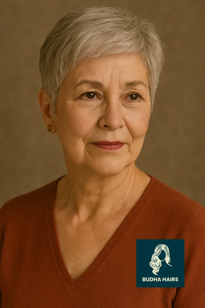 Graceful Pixie Cut for Mature Women