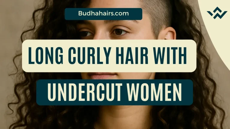 Long Curly Hair with Undercut Women