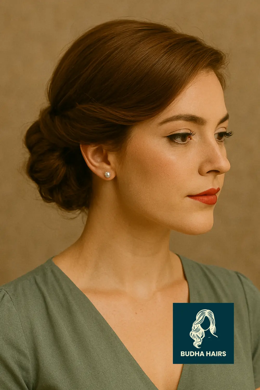 Twisted Chignon with Soft Volume