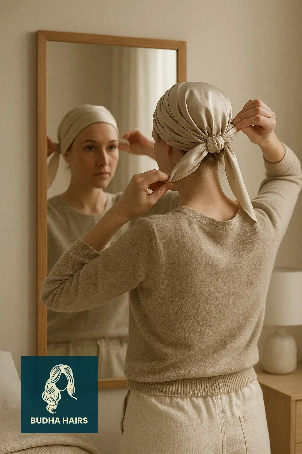 How to Sleep With Fine Hair: Expert Tips for Overnight Hair Protection 5 Use a Silk or Satin Hair Wrap