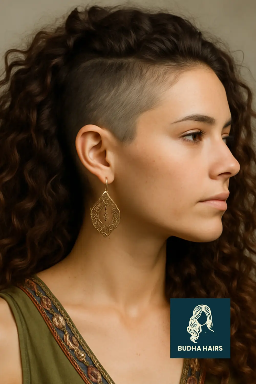 Boho Curls with Underlayer Shave