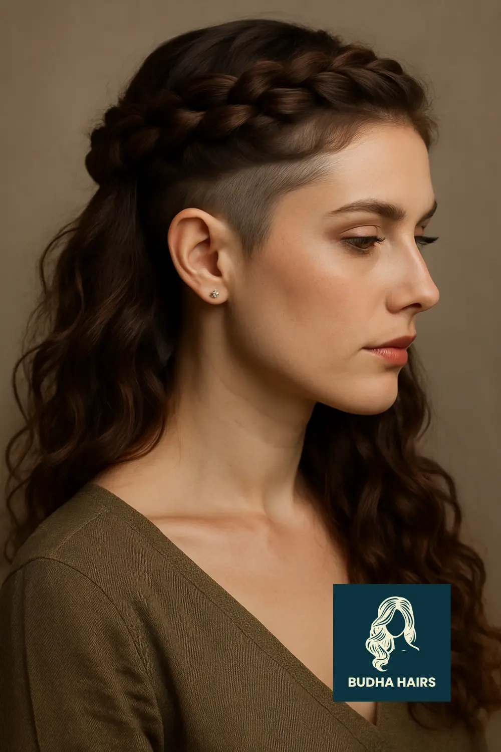 Braided Crown with Hidden Undercut Detail