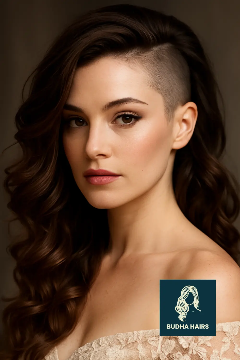 Romantic Curls with Hidden Side Shave