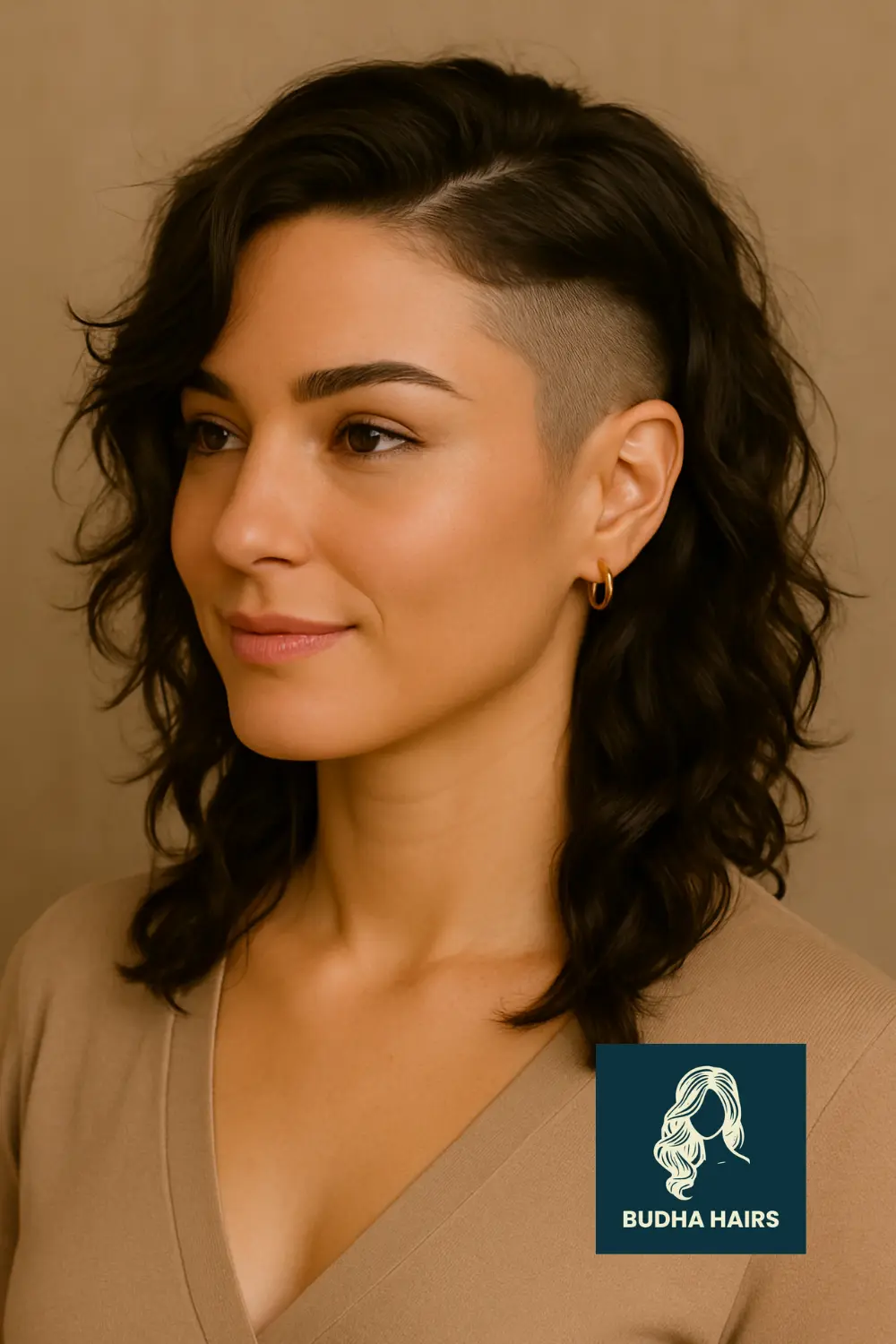 Tousled Waves with Temple Fade