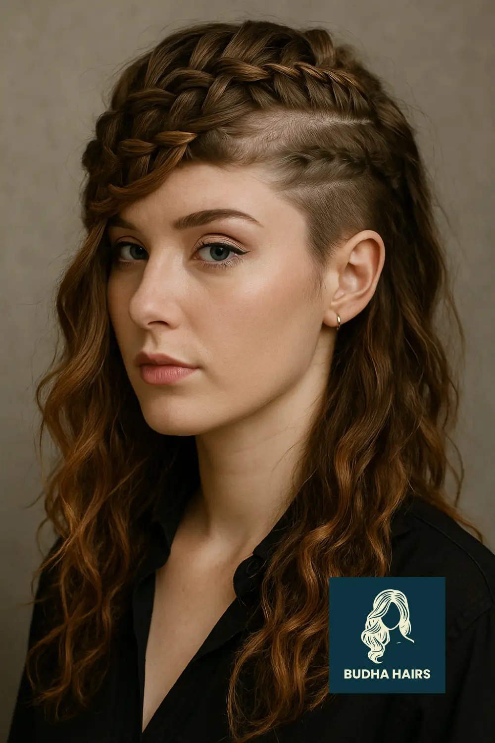 Waterfall Braid with Undercut Detail