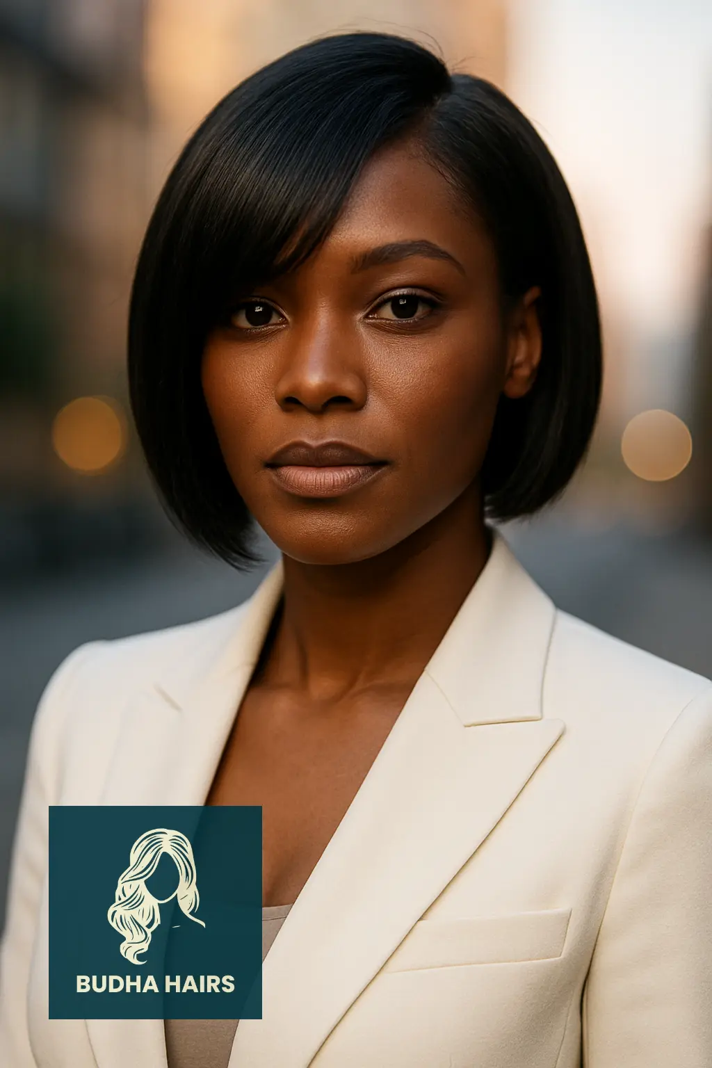 Angled Bob with Long Fringe