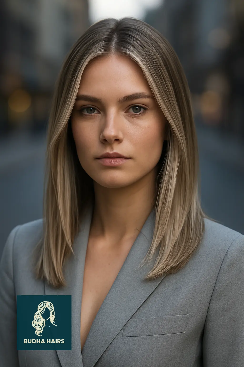 Ash Blonde Highlights for Cool Contrast