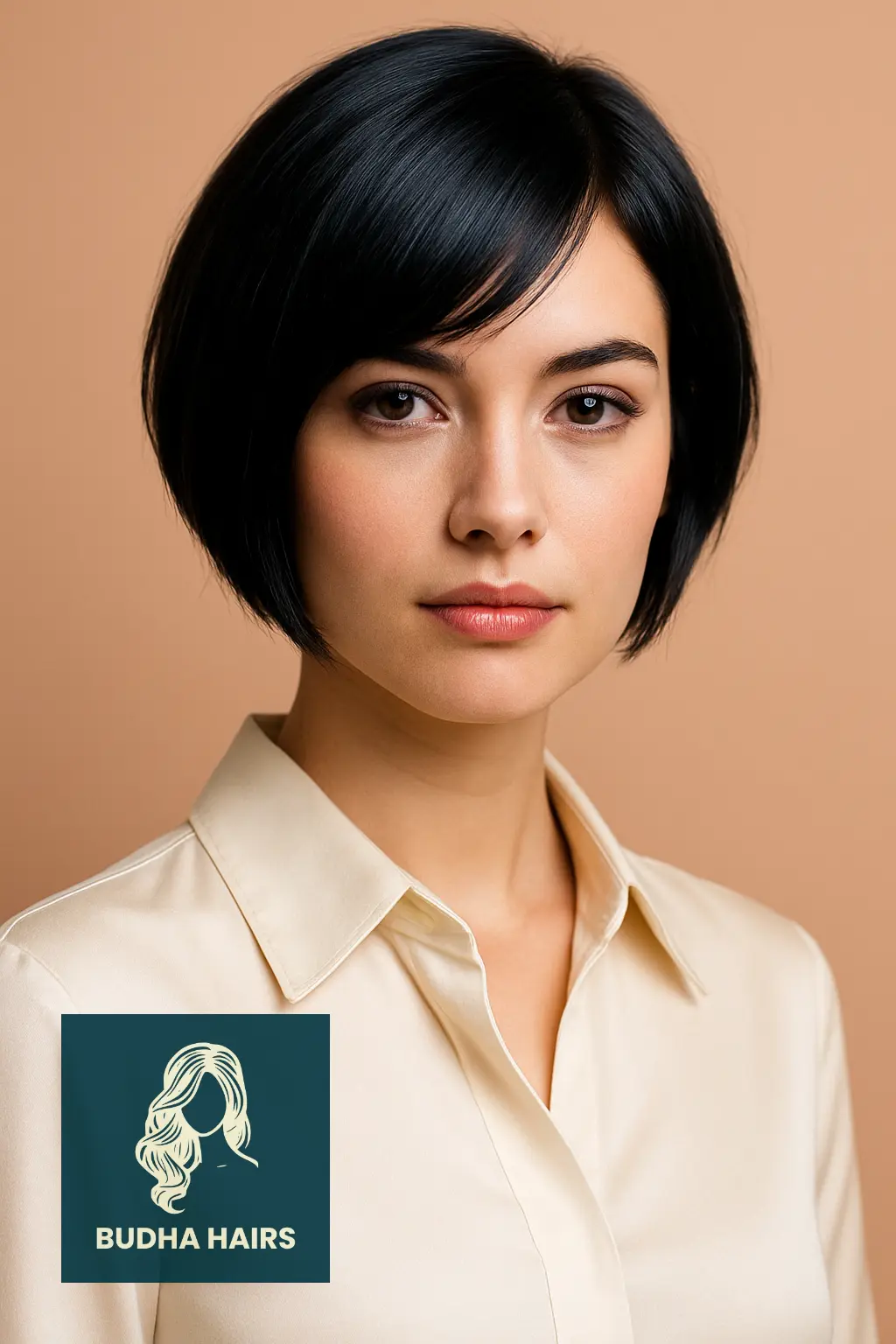 Asymmetrical Bob with Wispy Side Bangs