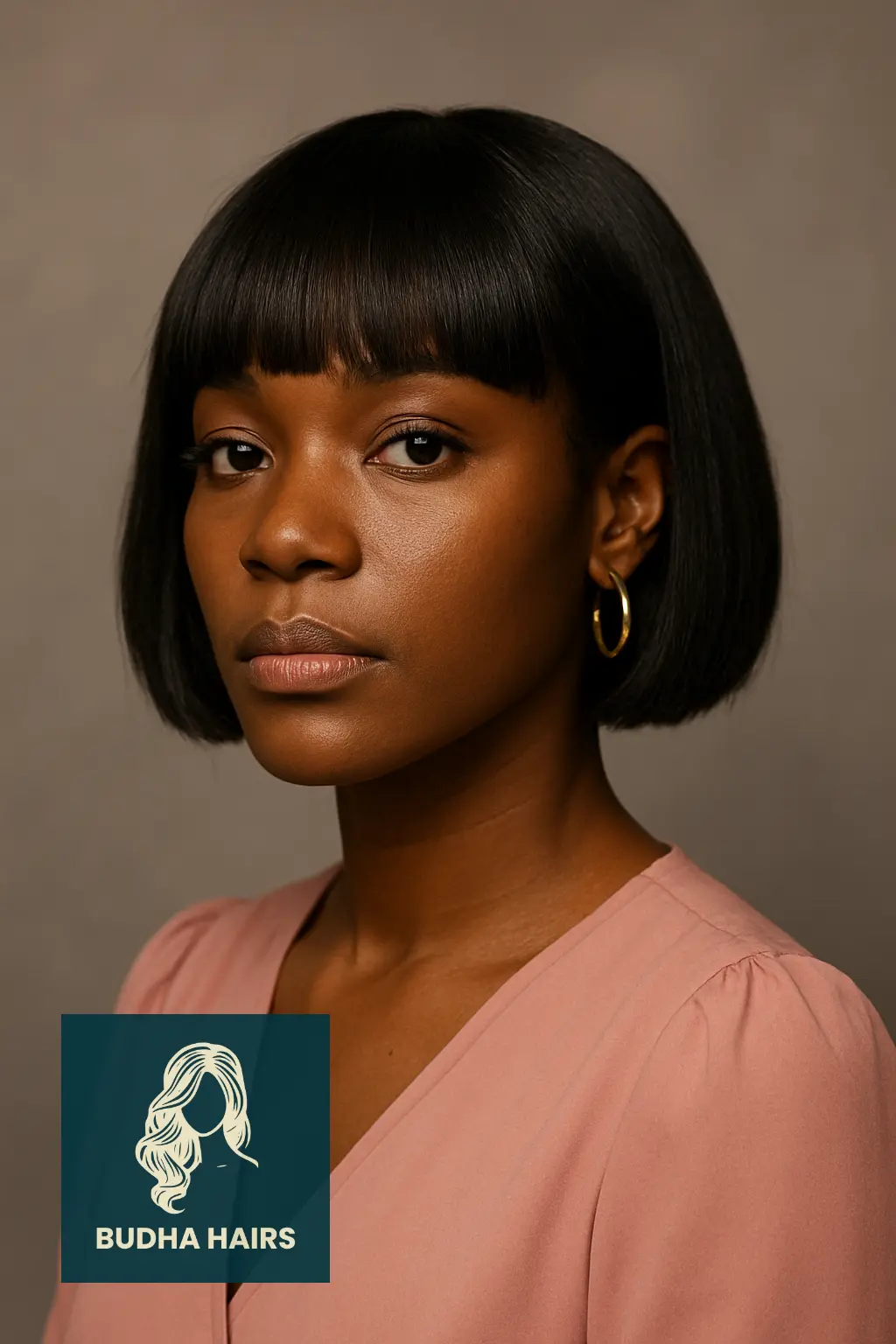 Blunt Bob with Rounded Fringe