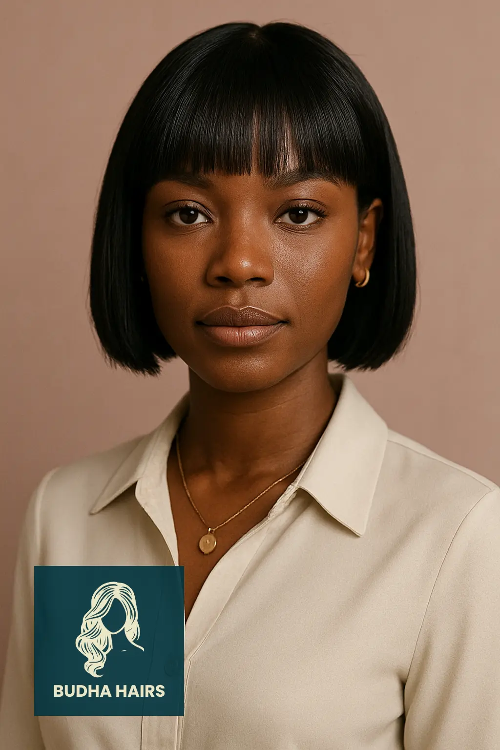 Blunt Bob with Sleek Bangs