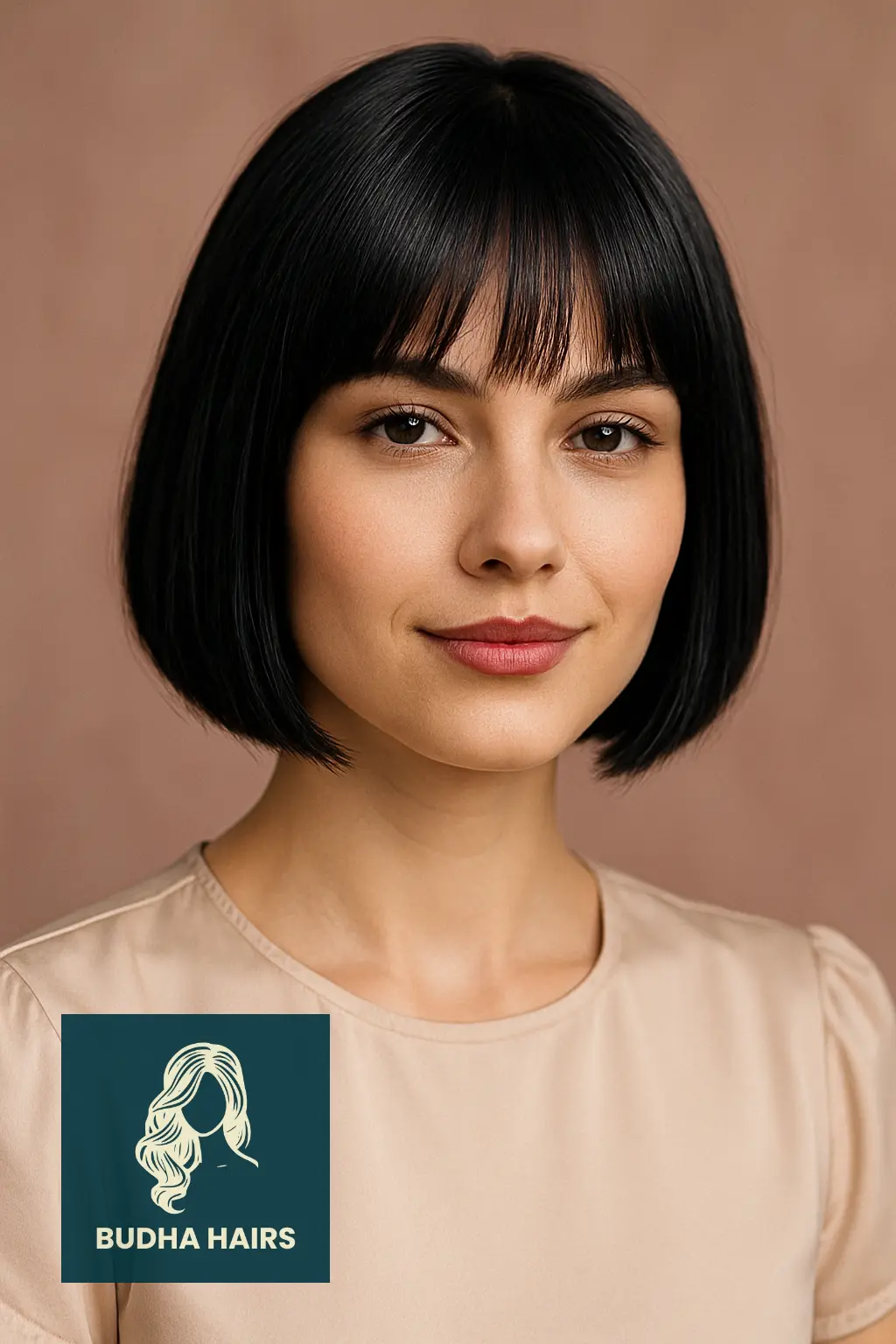 Blunt Bob with Wispy Edge Bangs