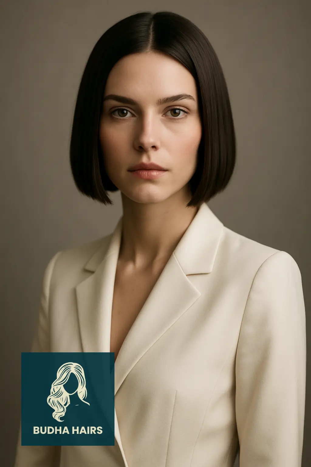 Blunt Cut Bob with Middle Part