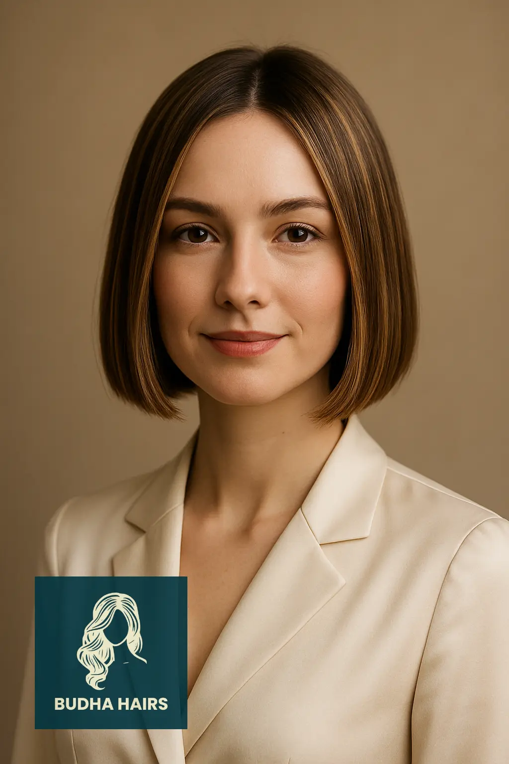  Blunt Cut Bob with Subtle Highlights