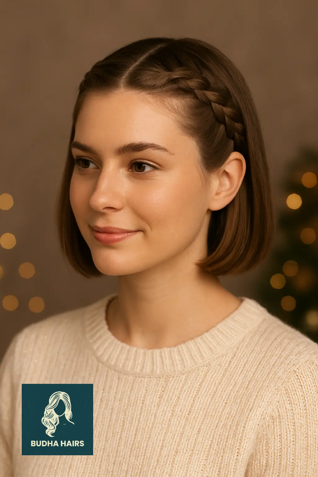 Bob with Double Braids