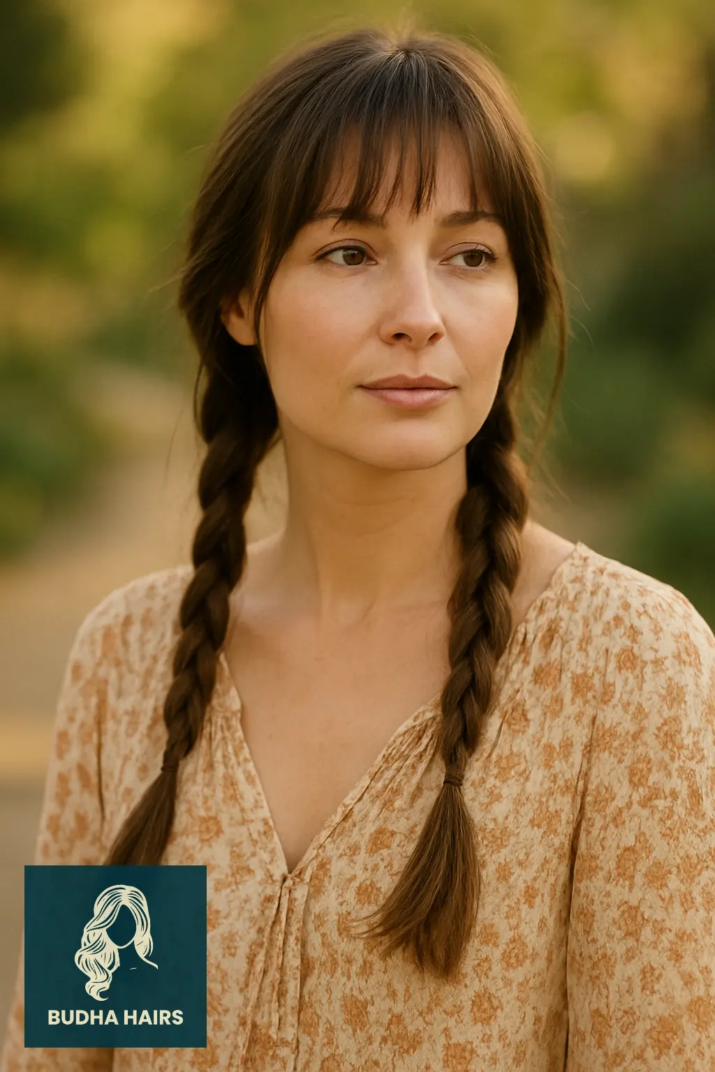 Bottleneck Bangs with Loose Braids