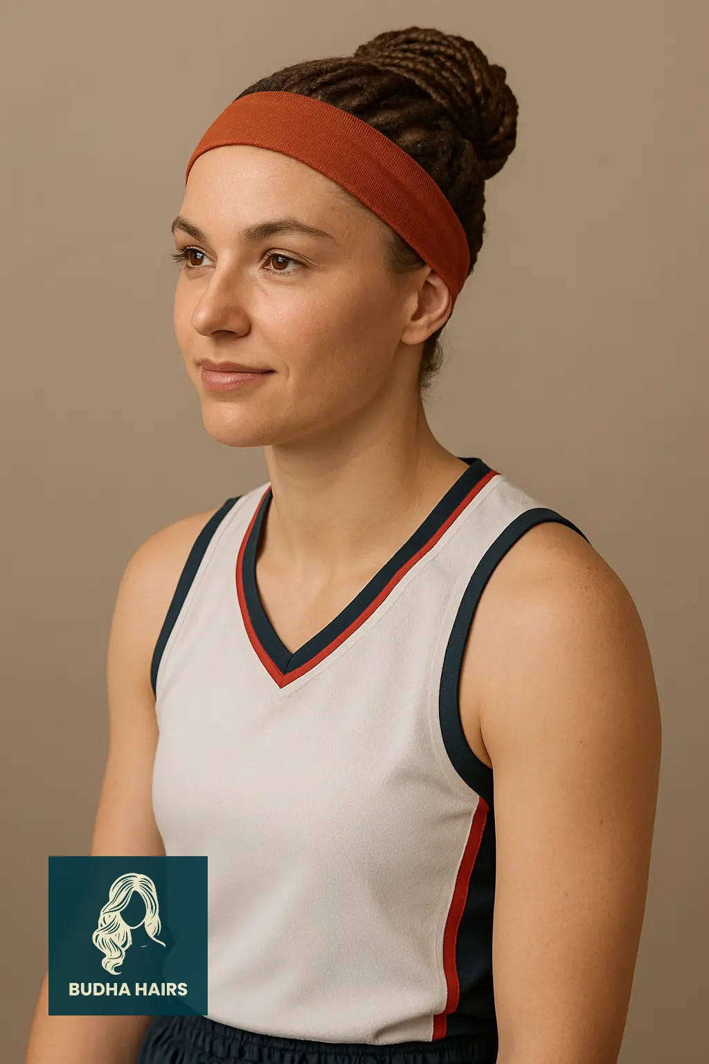 Braided Bun with Hair Wrap