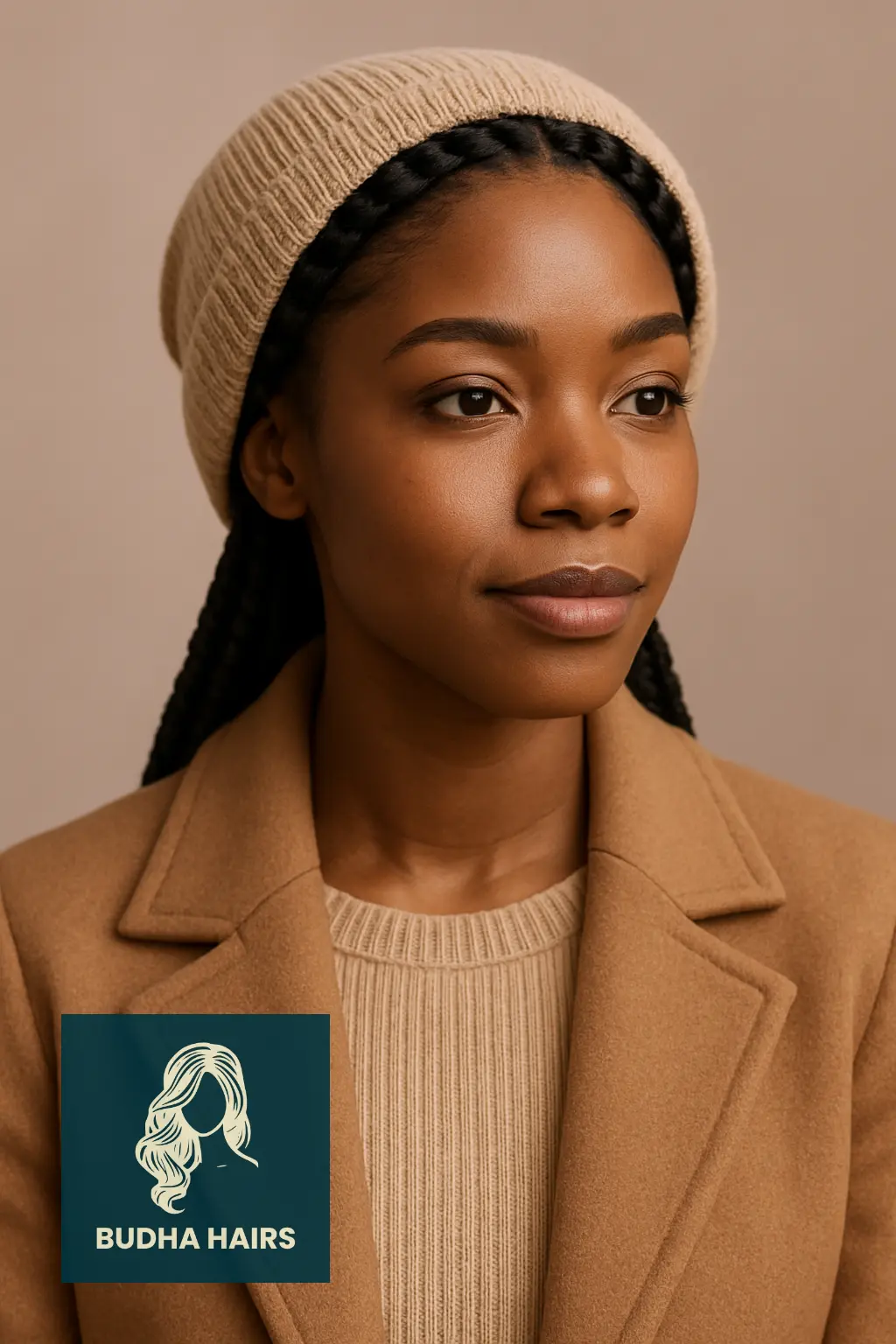 Braided Crown with Beanie Accent