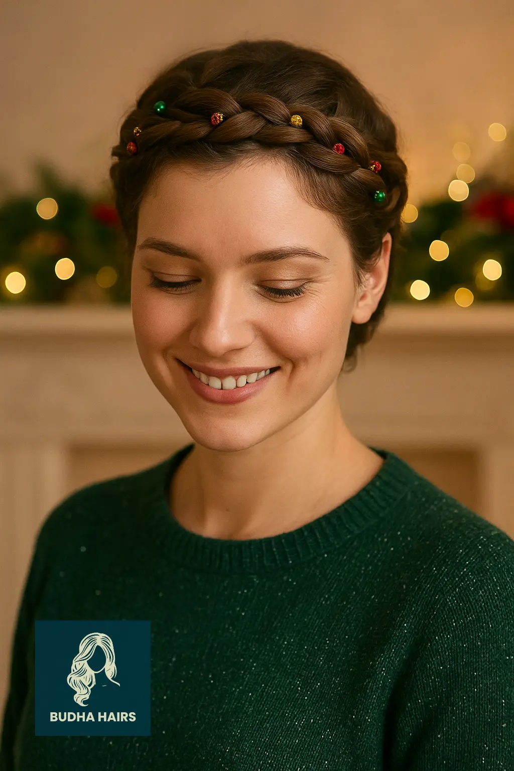 Braided Crown with Mini Ornaments