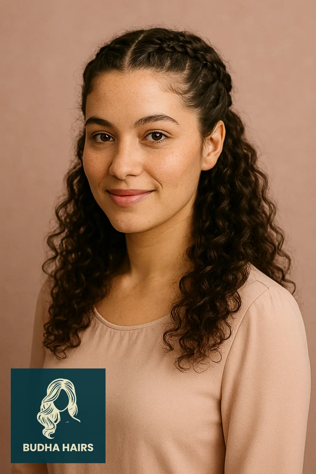 30 Protective Hairstyles for 3a Hair to Keep Your Curls Healthy and Stylish 22 Braided Half-Up with Loose Curls