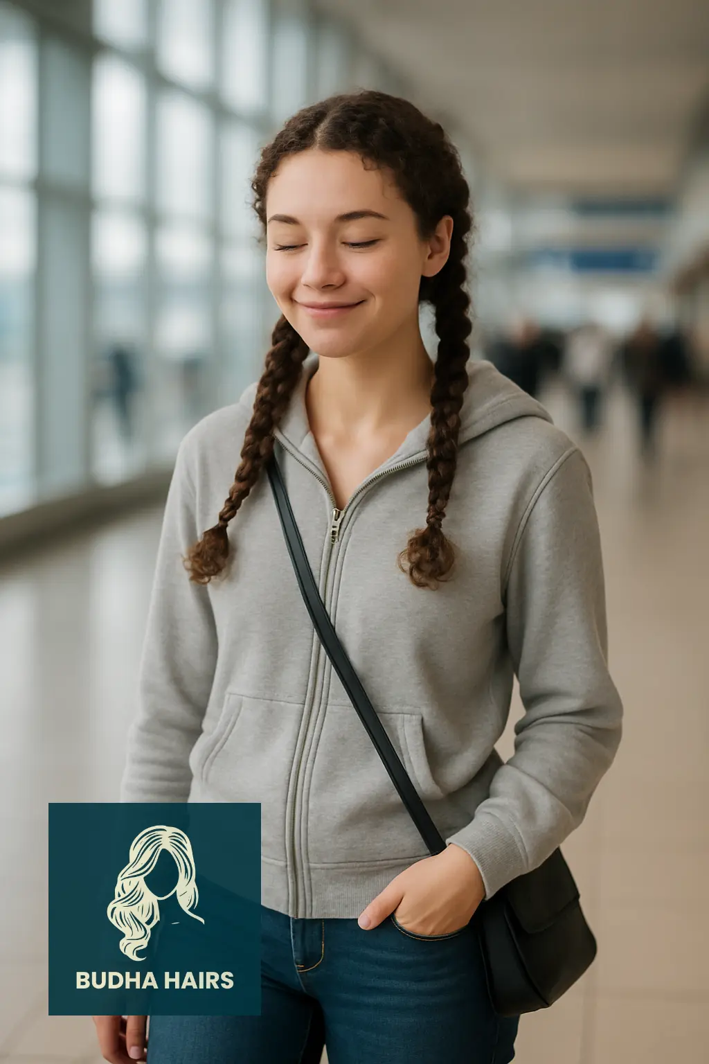 Braided Pigtails for Easy Travel