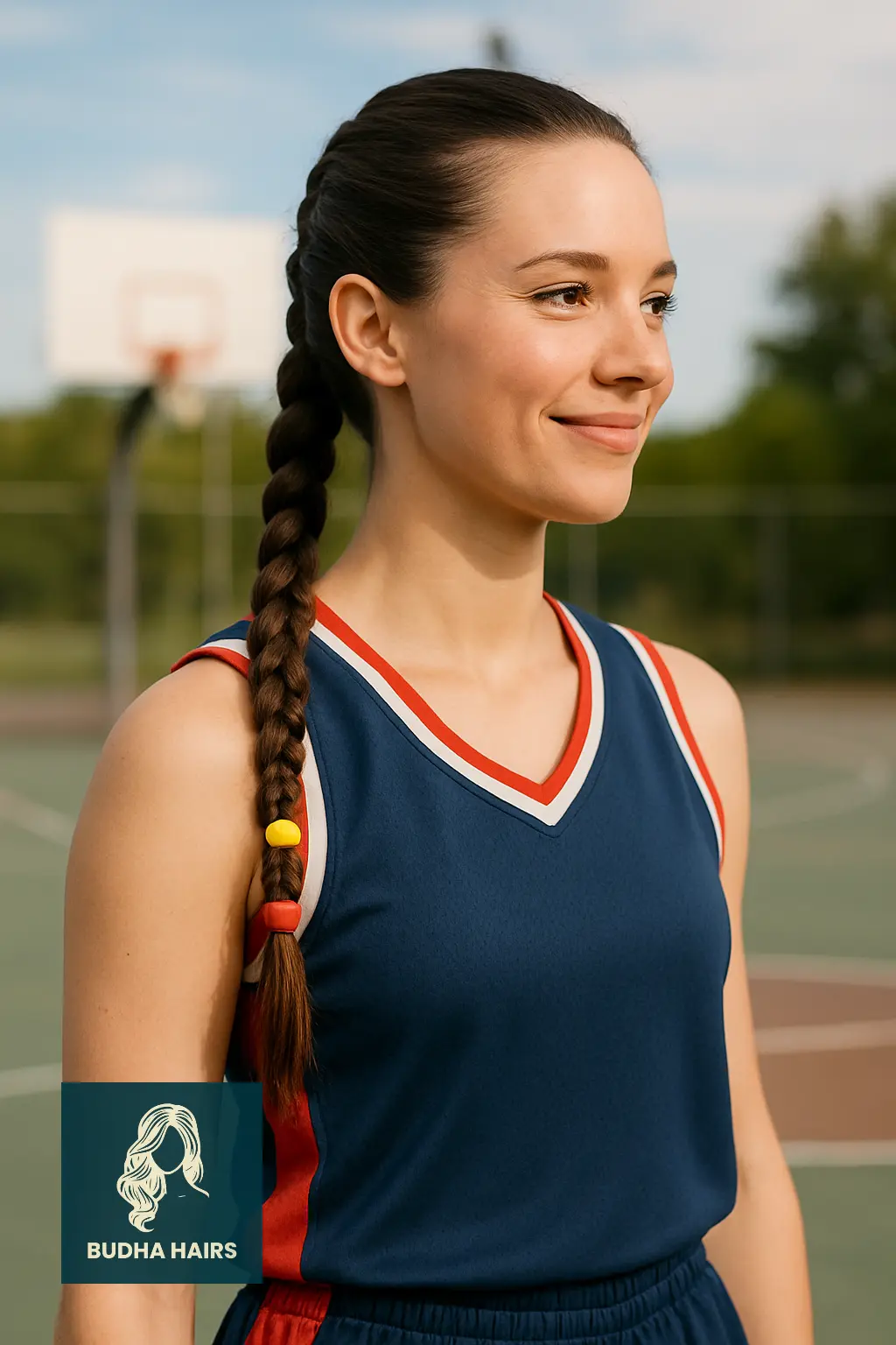 Braided Ponytail with Beads