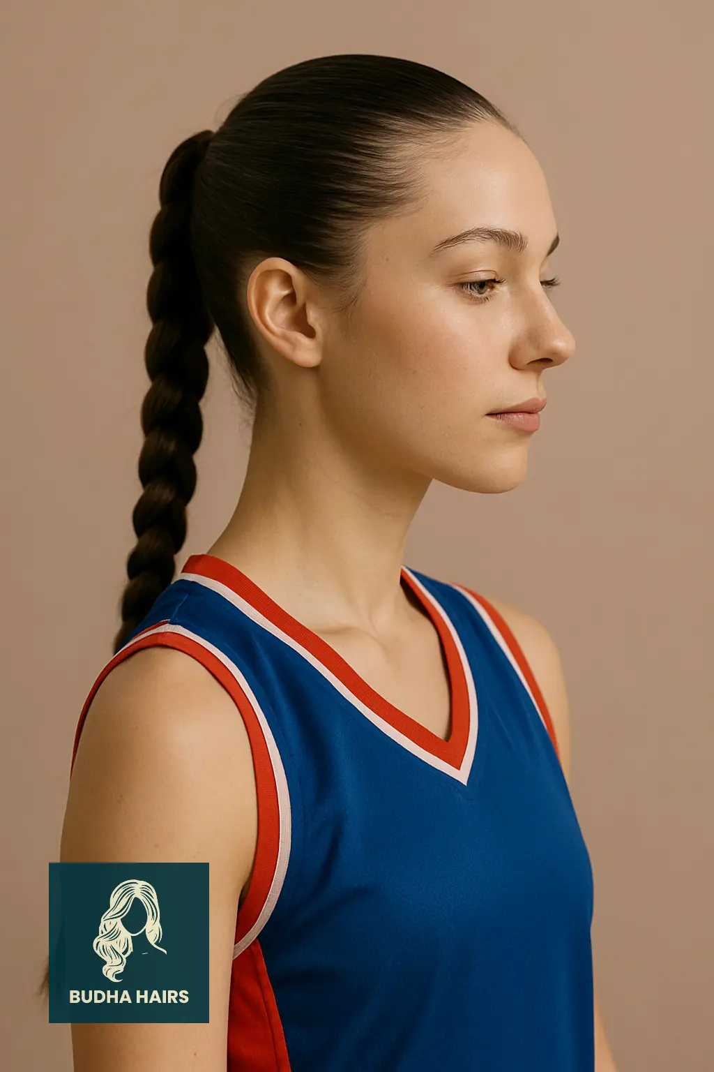 Braided Ponytail with Edge Control