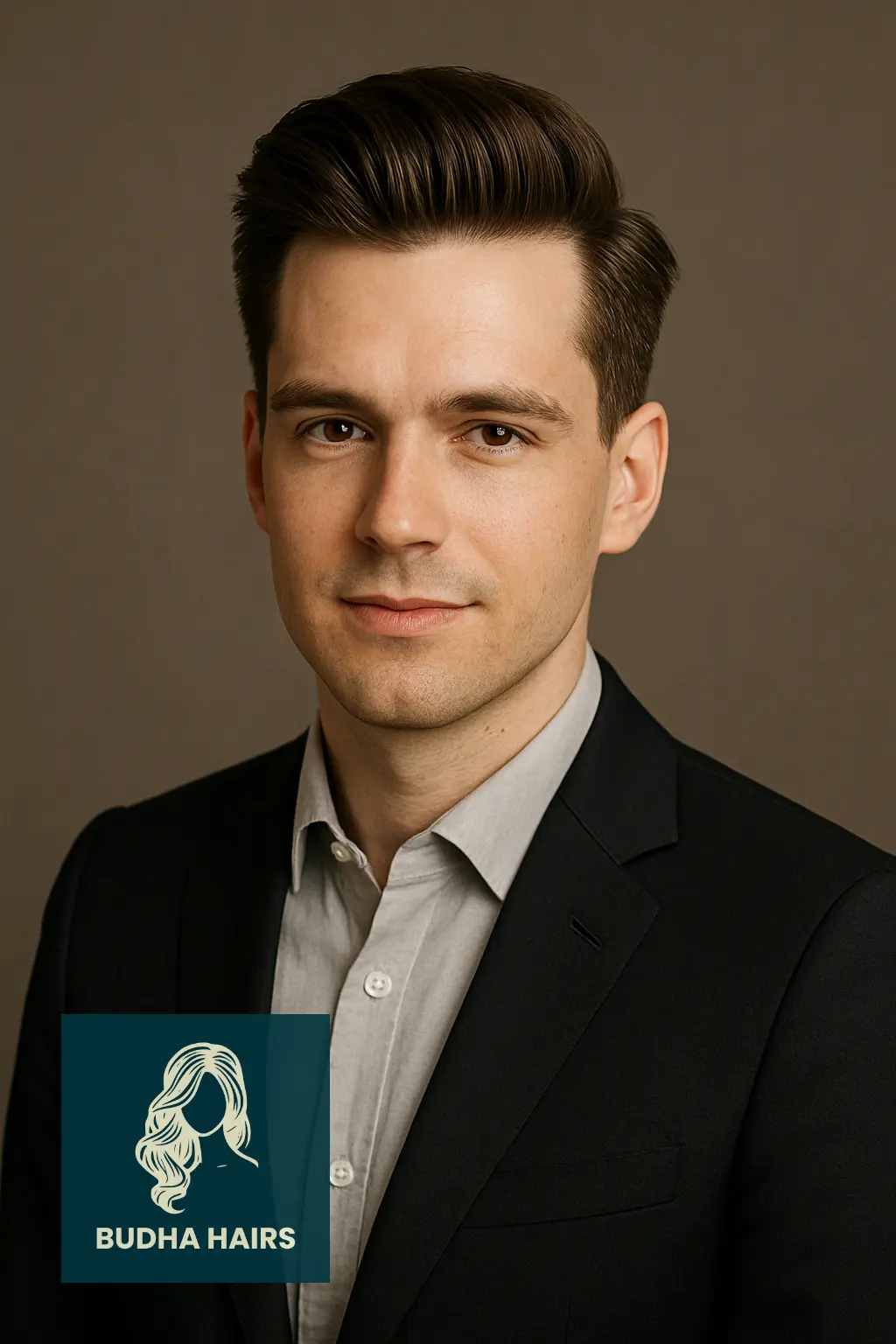 Brushed-Up Quiff with Shine