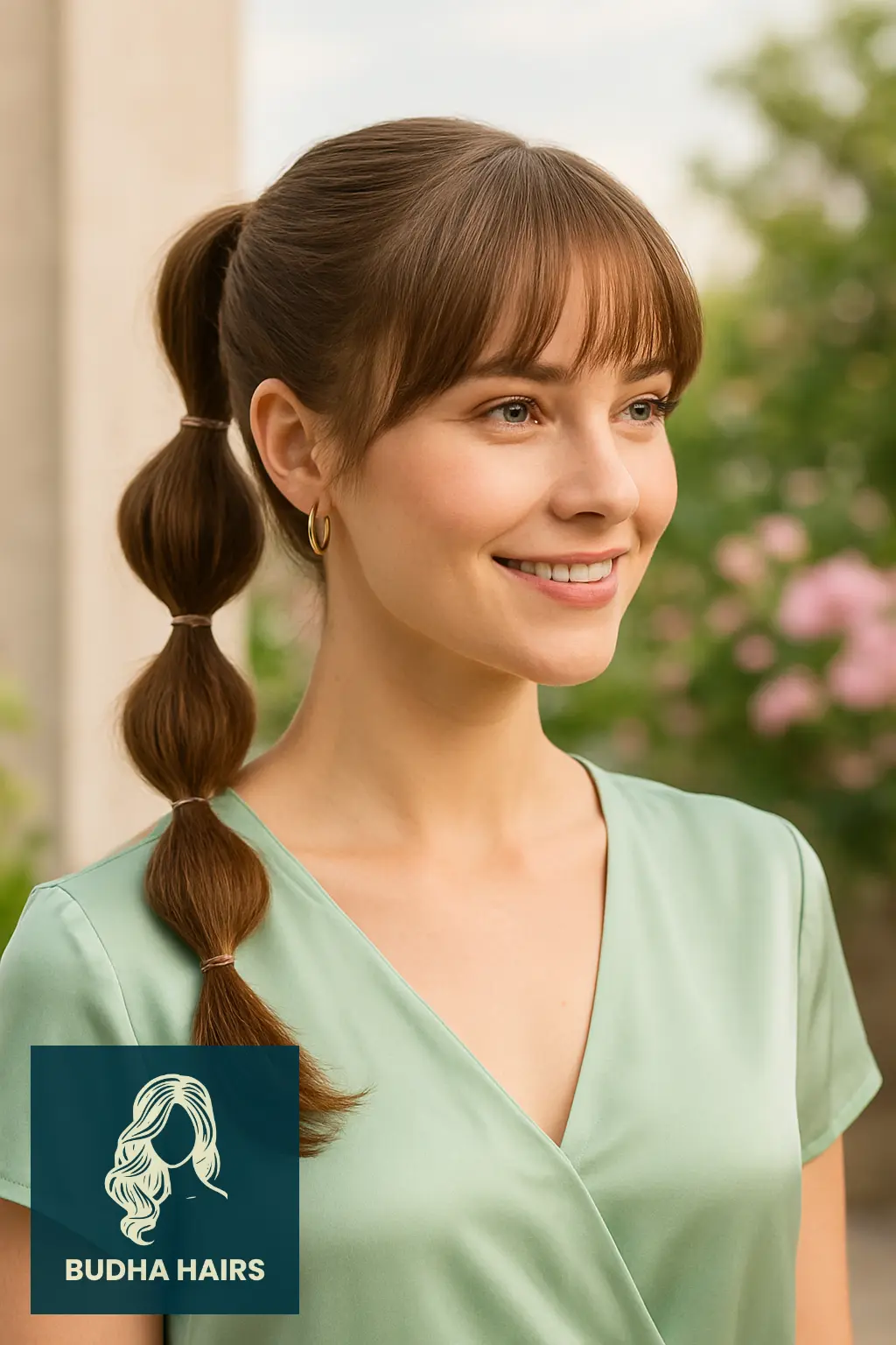 32 Gorgeous Weave Ponytail Hairstyles with Bangs for Every Occasion 11 Bubble Weave Ponytail with Bangs