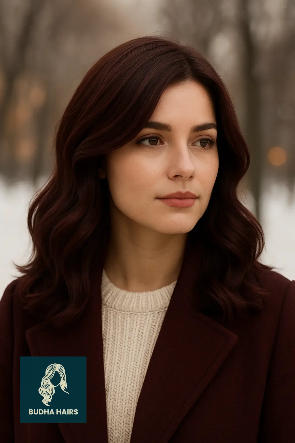 Burgundy-Tinted Brown