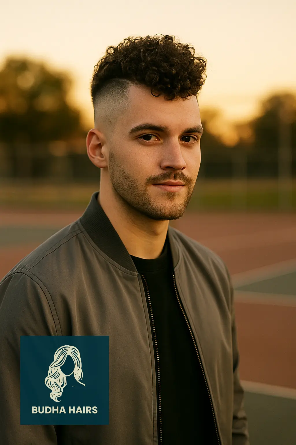 Burst Fade with Curly Mohawk