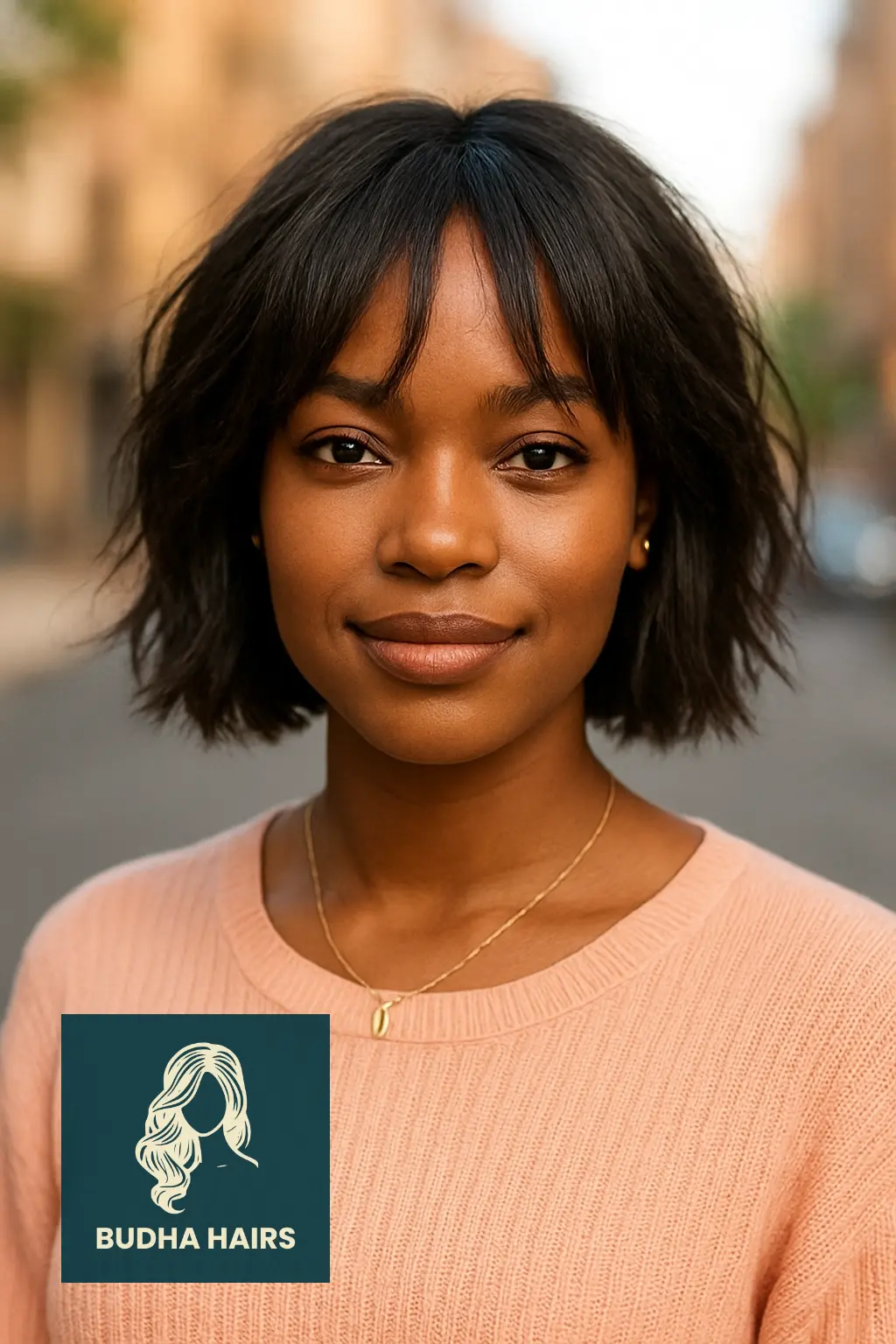 Choppy Bob with Curtain Bangs