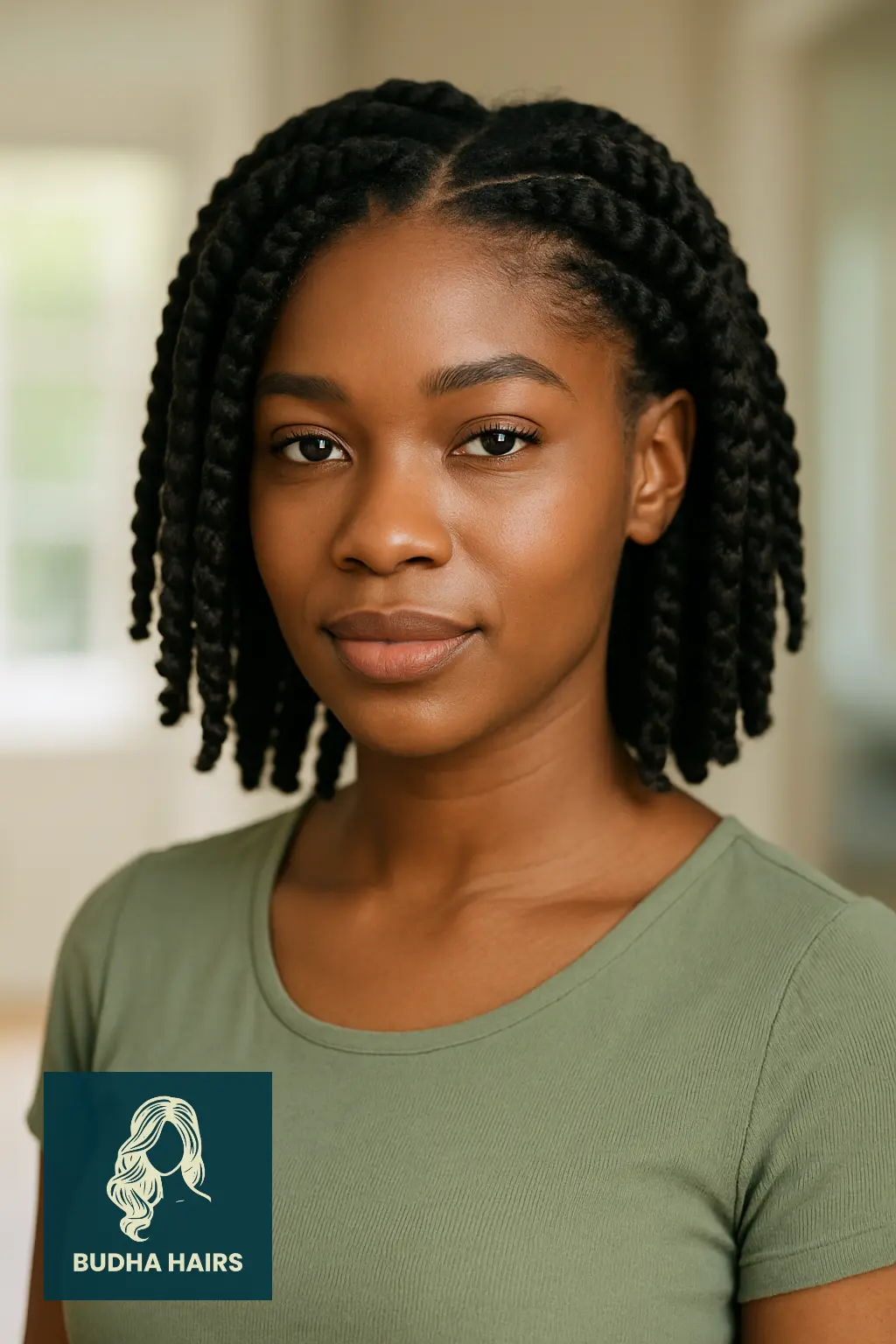 30 Stunning Awkward Length 4C Hairstyles to Try in 2025 11 Chunky Flat Twists with Defined Parts