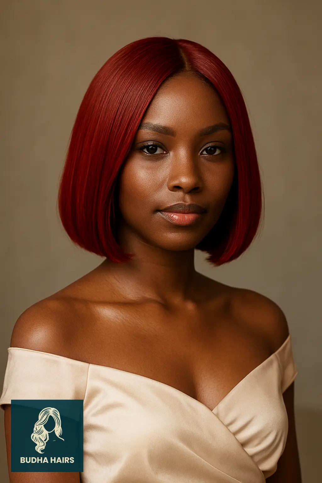 Classic Blunt Red Bob with Shine