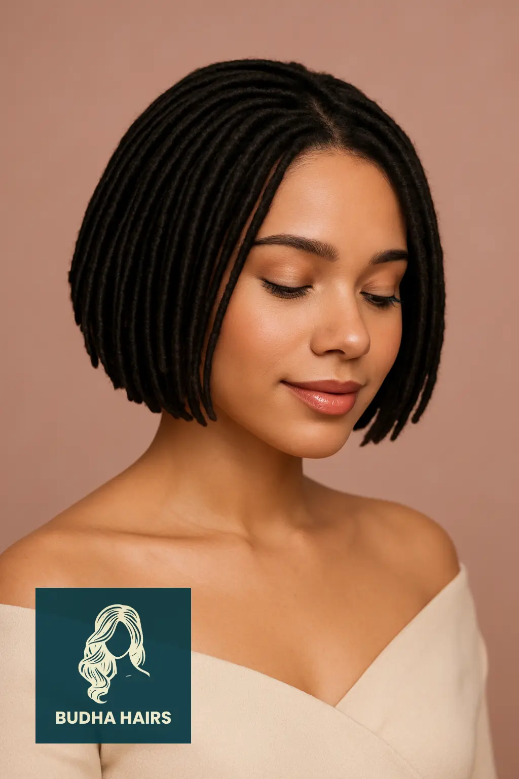 25 Stunning Short Invisible Locs Hairstyles for a Stylish and Natural Look 1 Classic Bob with Short Invisible Locs