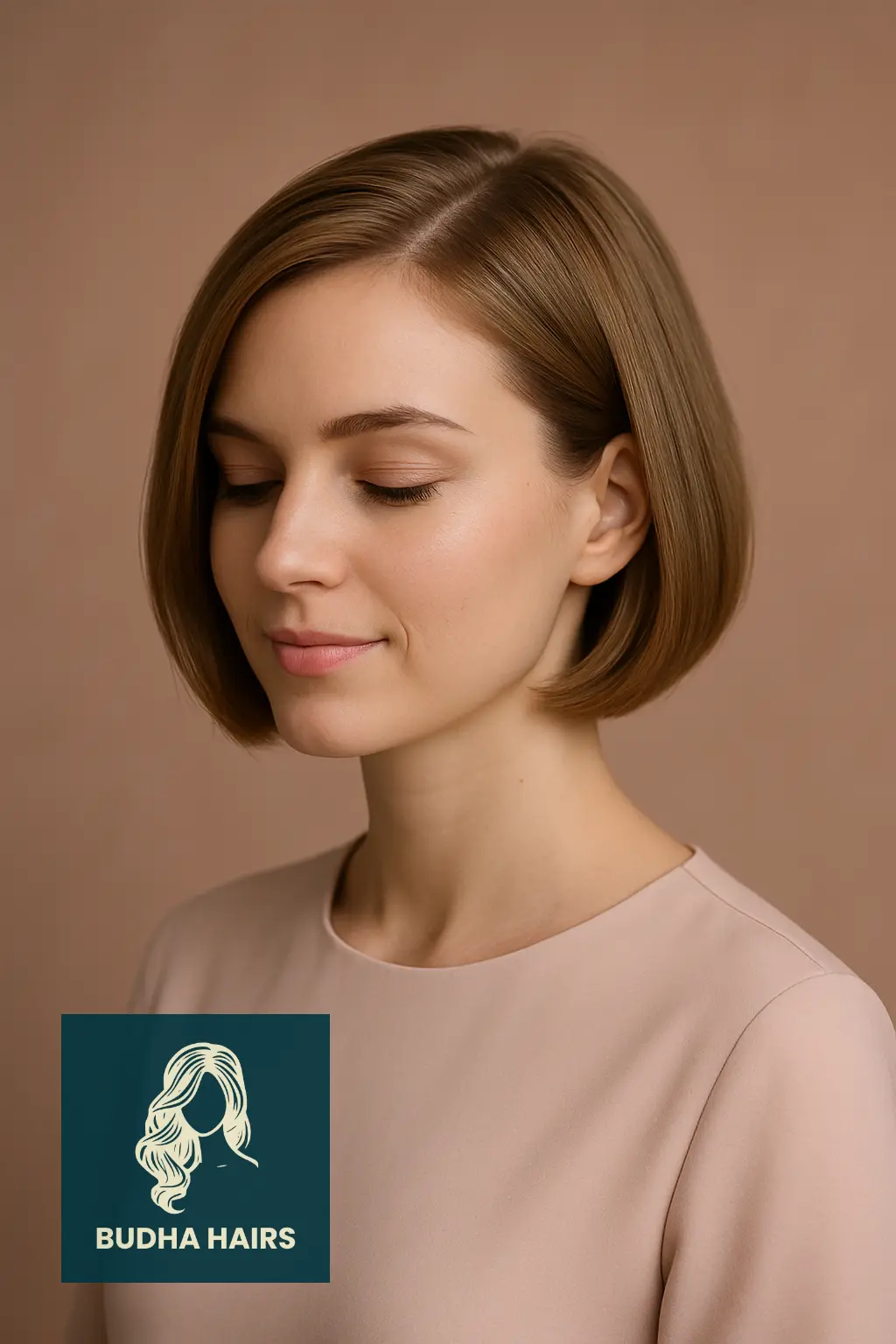 Classic Chin-Length Bob with Side Part