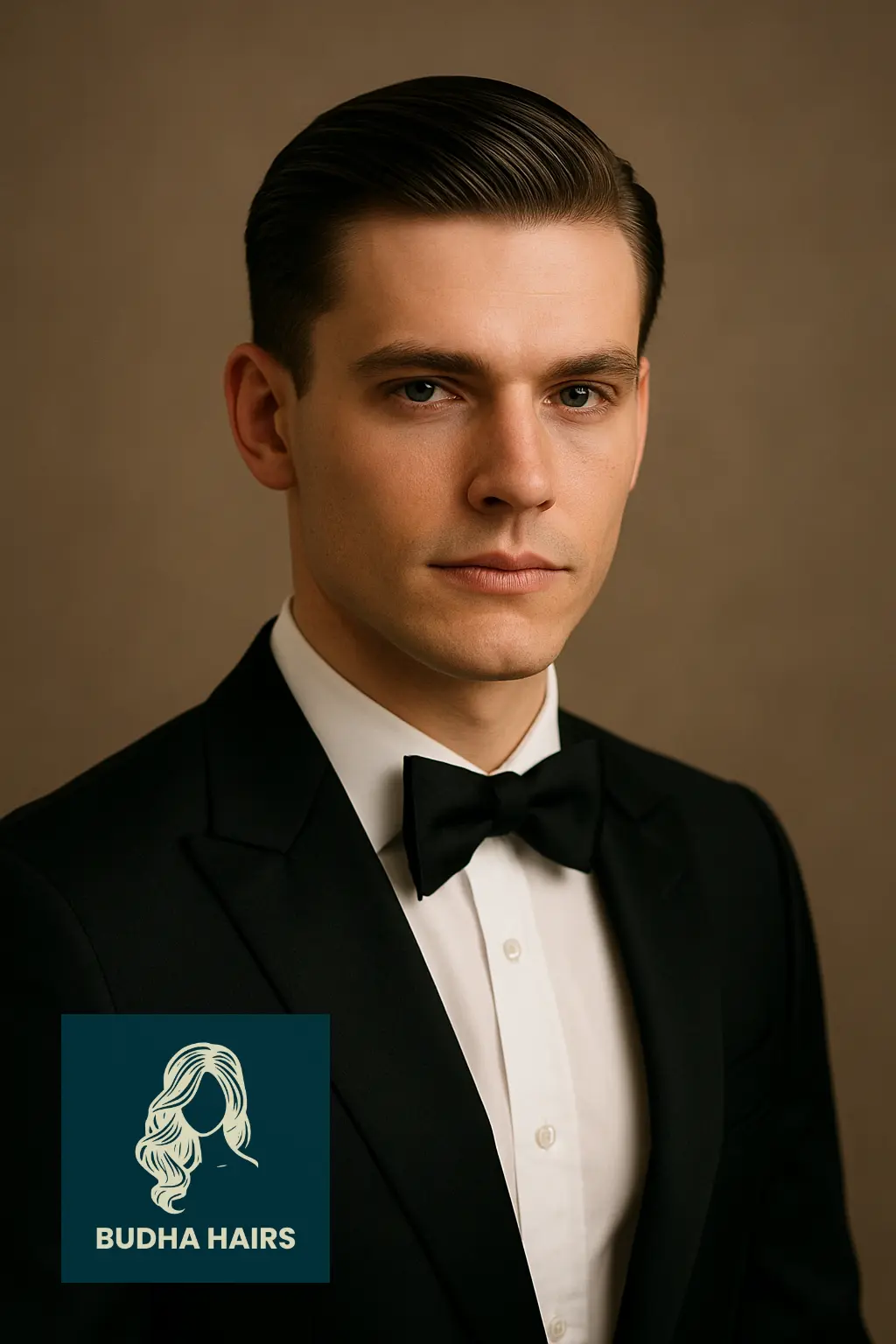 Classic Slicked-Back Hairstyle