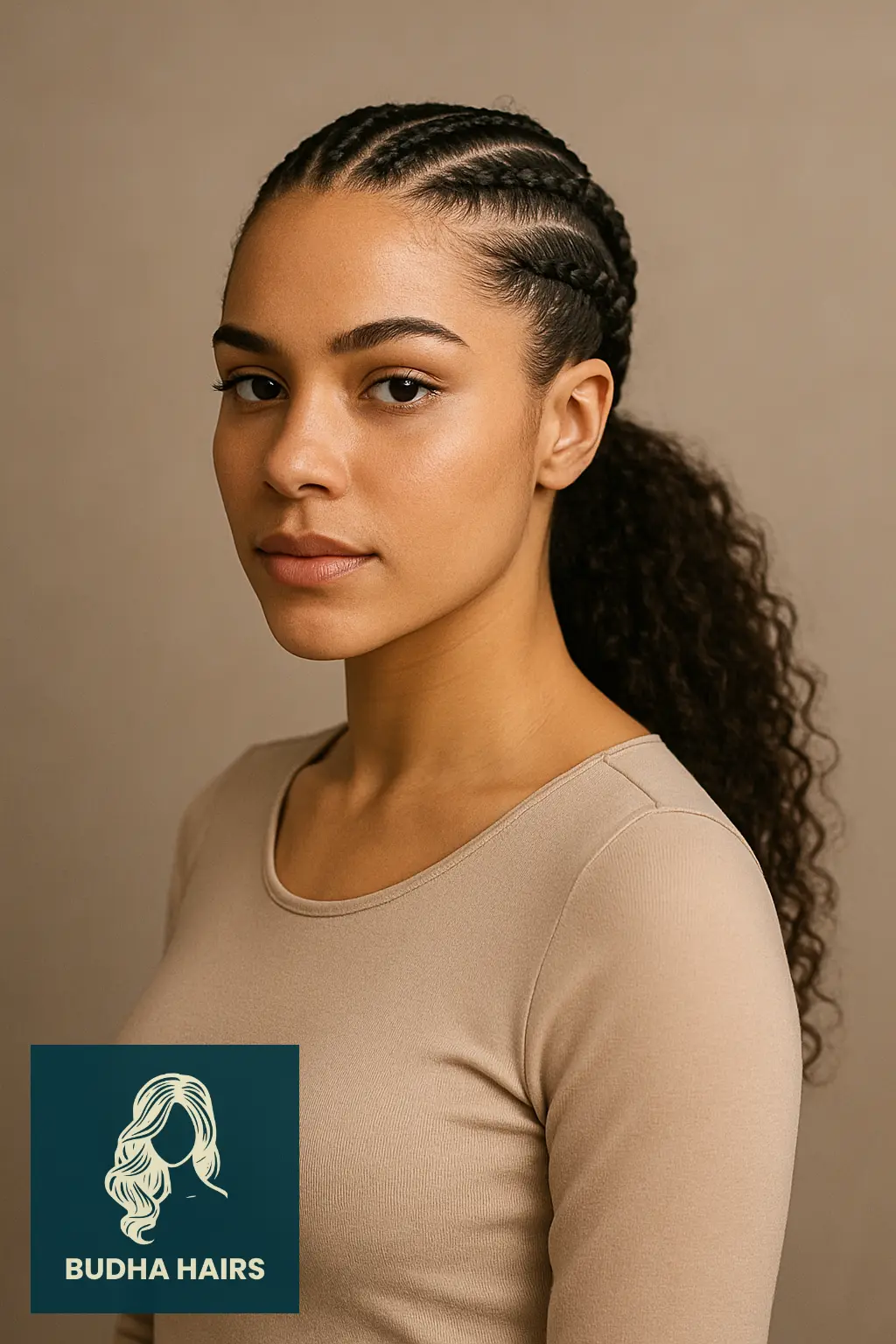 30 Protective Hairstyles for 3a Hair to Keep Your Curls Healthy and Stylish 12 Cornrow Braids into Low Ponytail