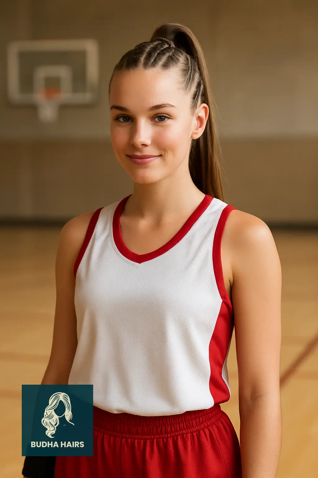 Cornrow Ponytail with Accessories