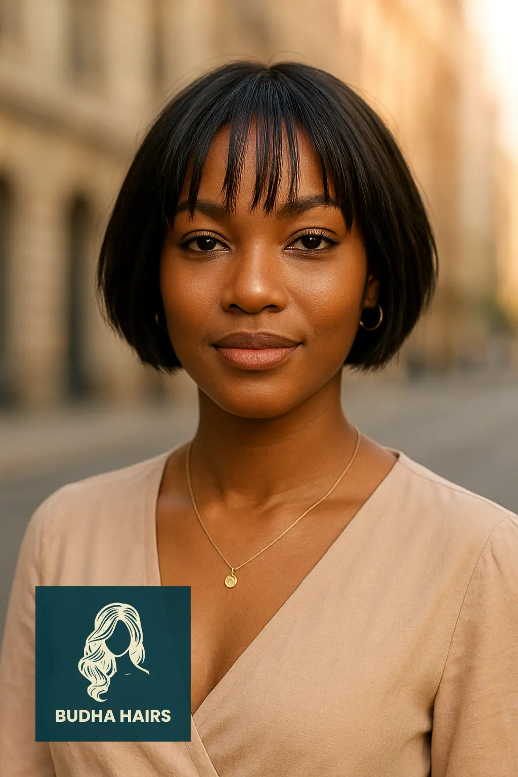 Cropped Bob with Piecey Bangs