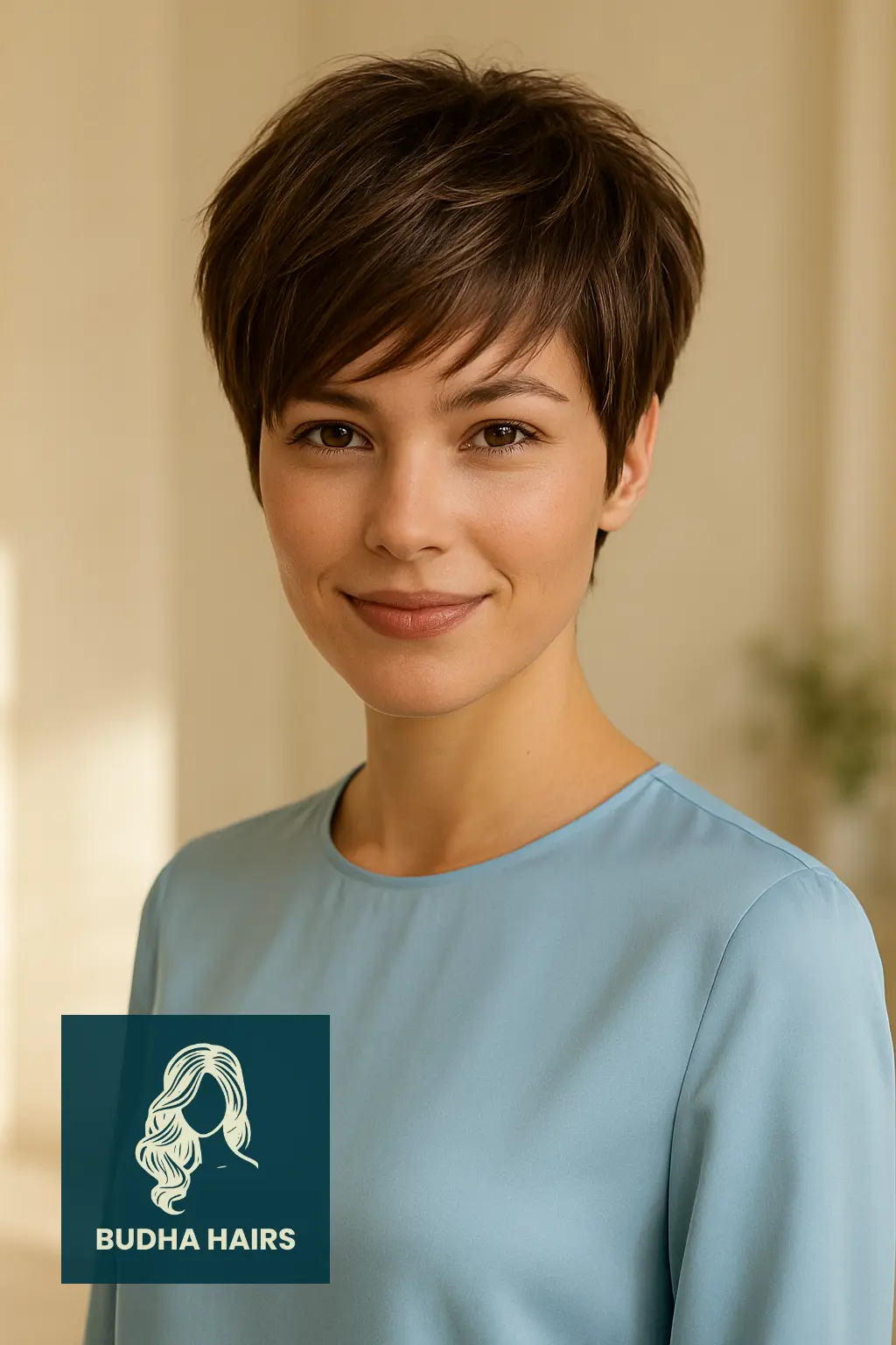 Cropped Pixie with Wispy Crown Layers