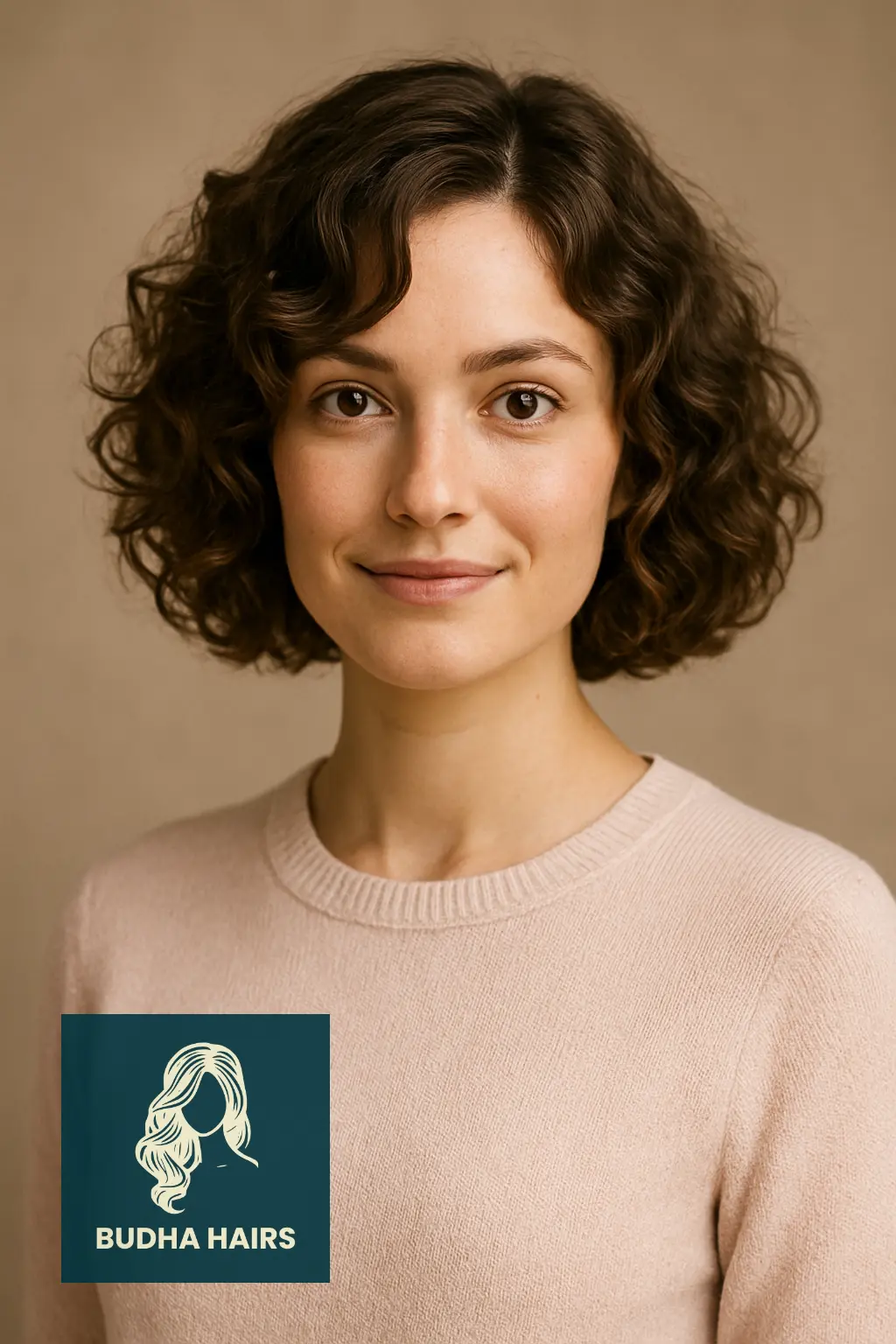 Curly Bob with Side Part