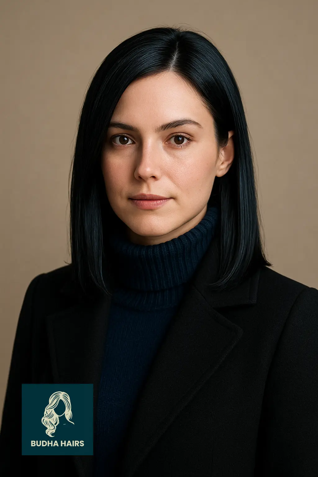 Dark Brunette with Blue-Black Gloss