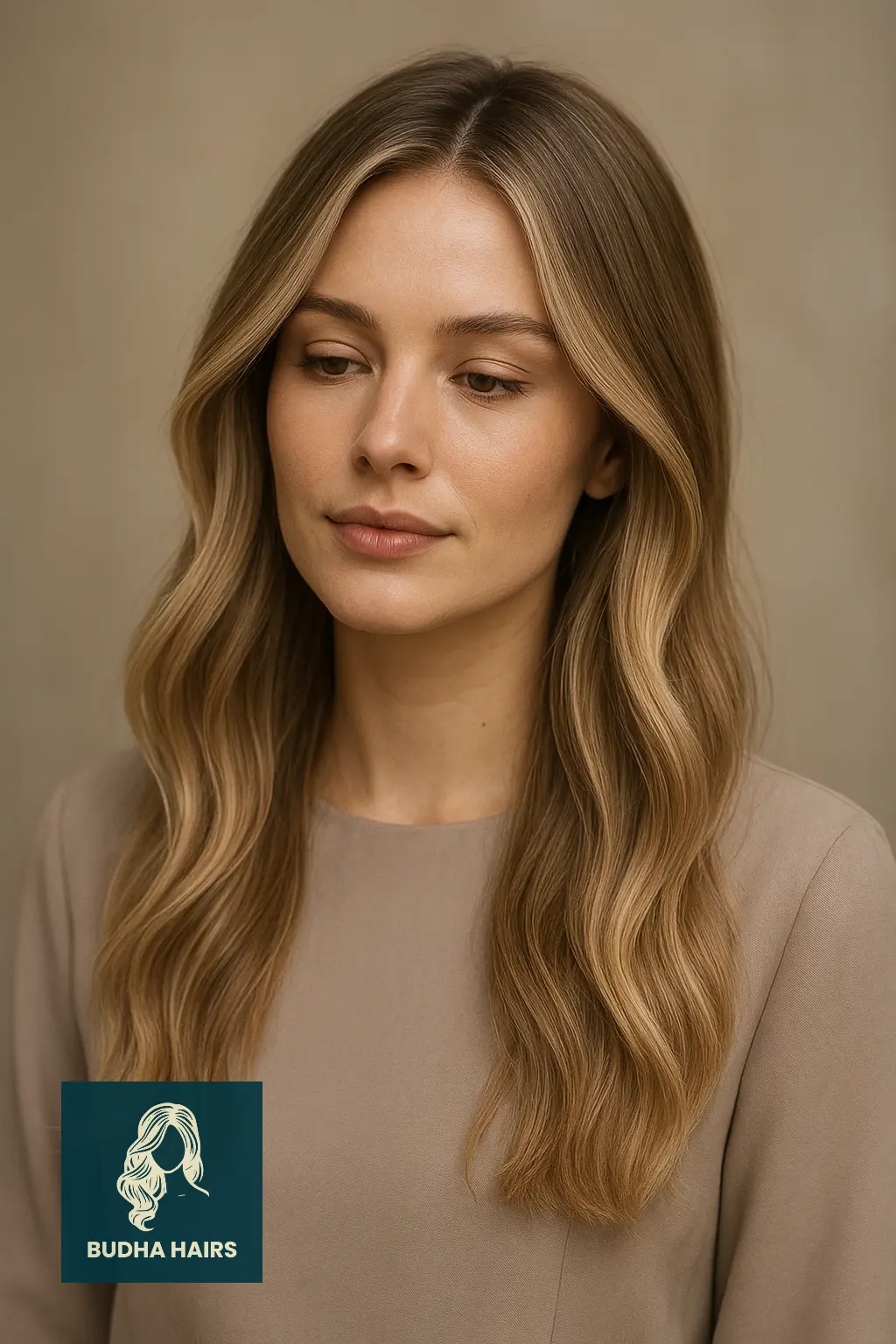 Dirty Blonde with Beige Balayage Blend